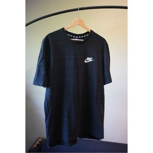 Nike men’s large gray melange athletic tee shirt heavy weight fabric